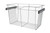 Rev-A-Shelf Chrome 30" Wire Pullout Basket for 16" Deep Closet - 18" H - CB-301618CR-1