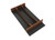 Rev-A-Shelf Craftsman Collection 10-1/4" X 19-1/2" Solid Walnut Utensil Drawer Insert w/ Black Accents - 4WUTCC-WN-15MB-1
