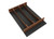 Rev-A-Shelf Craftsman Collection 13-1/4" X 19-1/2" Solid Walnut Utensil Drawer Insert w/ Black Accents - 4WUTCC-WN-18MB-1