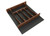 Rev-A-Shelf Craftsman Collection 16-1/4" X 19-1/2" Solid Walnut Cutlery Drawer Insert w/ Black Accents - 4WCTCC-WN-21MB-1