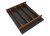 Rev-A-Shelf Craftsman Collection 16-1/4" X 19-1/2" Solid Walnut Utensil Drawer Insert w/ Black Accents - 4WUTCC-WN-21MB-1
