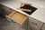 Rev-A-Shelf Craftsman Collection 19-1/4" X 19-1/2" Solid Maple Utensil Drawer Insert w/ Black Accents - 4WUTCC-24MB-1