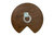 Rev-A-Shelf Craftsman Collection 32" Solid Walnut Kidney-Shaped Lazy Susan for Corner Base Cabinets w/ Swivel Bearing and Black Accents - 4CC-401-WN-32BS-1MB
