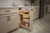 Rev-A-Shelf Craftsman Collection Solid Maple Knife Block Pullout Organizer w/ Black Accents and BLUM Soft-Close Slides for 9" Base Cabinets - 448KBCC-BCSC-5MB