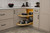 Rev-A-Shelf Craftsman Collection Solid Maple Two-Tier Girasolo w/ Soft-Close and Black Accents for 12" Right Opening/Blind Left Corner Cabinets - 487CC-12-RMB