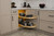 Rev-A-Shelf Craftsman Collection Solid Maple Two-Tier Girasolo w/ Soft-Close and Black Accents for 15" Left Opening/Blind Right Corner Cabinets - 487CC-15-LMB