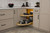 Rev-A-Shelf Craftsman Collection Solid Maple Two-Tier Girasolo w/ Soft-Close and Black Accents for 15" Right Opening/Blind Left Corner Cabinets - 487CC-15-RMB
