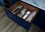 Rev-A-Shelf Craftsman Collection Solid Walnut Adjustable Deep Drawer Divider Insert w/ Black Accents for 27"-30" Base Cabinet Drawers - 4WDIVCC-WN-30MB-1