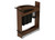 Rev-A-Shelf Craftsman Collection Solid Walnut Knife Block Pullout Organizer w/ Black Accents and BLUM Soft-Close Slides for 9" Base Cabinets - 448KBCC-BCSC-WN-5MB