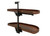 Rev-A-Shelf Craftsman Collection Solid Walnut Two-Tier Girasolo w/ Soft-Close and Black Accents for 18" Right Opening/Blind Left Corner Cabinets - 487CC-WN-18-RMB