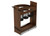 Rev-A-Shelf Craftsman Collection Solid Walnut Utensil Pullout Organizer w/ Black Accents and BLUM Soft-Close Slides for 12" Base Cabinets - 448UTCC-BCSC-WN-8MB