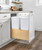 Rev-A-Shelf Double White 50 Qt. Maple Value Line Pullout Waste Container w/ Soft-Close for 18" Base Cabinets - 4VLWCSC-1850DM-2