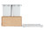 Rev-A-Shelf Double White 50 Qt. Maple Value Line Pullout Waste Container w/ Soft-Close for 18" Base Cabinets - 4VLWCSC-1850DM-2