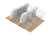 Rev-A-Shelf Maple OXO Drawer Insert Organizer for 18" Base Cabinet Deep Drawers - 4OXO-18-1