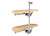 Rev-A-Shelf Maple Two-Tier Classic Girasolo w/ Soft-Close for 12" Left Opening/Blind Right Corner Cabinets - 4WLS87-12-L