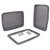 Rev-A-Shelf Metallic Silver Polymer Bi-Directional Lid for Rev-A-Shelf® 35 and 50 qt. Waste Containers - RV-3550-LID-17-1