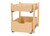 Rev-A-Shelf Natural Maple Pilaster Kit w/ BLUM Soft-Close for 18" Drawer/Door Base (1) Standard and (1) Tall Drawer Box, 19-11/16 x 1-1/8" Uprights - 4PIL20-18SC-2
