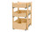 Rev-A-Shelf Natural Maple Pilaster Kit w/ BLUM Soft-Close for 18" Full-Height Base (2) Standard and (1) Tall Drawer Box, 27-1/4 x 1-1/8" Uprights - 4PIL27-18SC-3