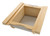 Rev-A-Shelf Natural Maple/Stainless-Steel Produce Basket for 18" Base Cabinets - 4SSB-18-MP