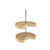 Rev-A-Shelf Polymer Kidney-Shaped 2-Shelf Lazy Susan for Corner Wall Cabinets - LD-2472-18-15-1