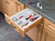 Rev-A-Shelf Polymer Trim-to-Fit Glossy Drawer Insert Utensil Organizer - GUT-12W-52