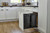 Rev-A-Shelf Steel Double Black 35 Qt. Bottom Mount Pullout Waste Container w/ Soft-Close for 18" Base Cabinets - 53WC-1835SCDM-218