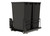 Rev-A-Shelf Steel Double Black 50 Qt. Bottom Mount Pullout Waste Container w/ Soft-Close for 21" Base Cabinets - 53WC-2150SCDM-218