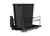 Rev-A-Shelf Steel Single Black 35 Qt. Bottom Mount Pullout Waste Container w/ Soft-Close for 15" Base Cabinets - 53WC-1535SCDM-118