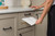 Rev-A-Shelf Walnut Paper Towel Drawer System w/ BLUM Soft-Close Slides for 18" Base Cabinets - 4PTD-WN18HSC-1
