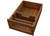 Rev-A-Shelf Walnut Paper Towel Drawer System w/o Slides for 18" Base Cabinets - 4PTD-WN18H-1