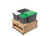 Rev-A-Shelf Wood Bottom Mount Pullout Waste Container with Storage w/ Soft-Close - 4WCWM-2435DMSC-4