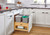 Rev-A-Shelf Wood Bottom Mount Pullout Waste Container with Storage w/ Soft-Close - 4WCWM-2435DMSC-4