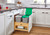 Rev-A-Shelf Wood Bottom Mount Pullout Waste Container with Storage w/ Soft-Close - 4WCWM-2435DMSC-4