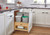 Rev-A-Shelf Wood Bottom Mount Pullout Waste Container with Storage w/ Soft-Close - 4WCWM-2450DMSC-4