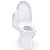 TOTO® ULTRAMAX® WASHLET+® One-Piece Elongated 1.28 GPF Toilet and WASHLET+® S5 Bidet Seat, Cotton White - MW6083446CEFG#01
