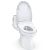 TOTO® ULTRAMAX® WASHLET+® Low Profile One-Piece Elongated 1.28 GPF Toilet and WASHLET+® S5 Bidet Seat, Cotton White - MW6183446CEFG#01