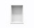 Swanstone Recessed Shelf in White - EXAS01075.010