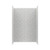 Swanstone 34 x 62 x 96 Metro Subway Tile Glue up Bathtub and Shower Wall Kit in Ice - EXMTMK963462.130