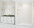 Swanstone 36 x 62 x 96 Traditional Subway Tile Glue up Shower Wall Kit in White - EXTSMK963662.010