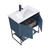 Fine Fixtures Urbania Vanity Cabinet 30 Inch Wide - 2 Door and Shelf - Navy Blue