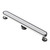 Fine Fixtures 24" Linear Shower Drain | Rounded Convertible Design | Satin Nickel - DRC24SN