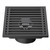 Fine Fixtures 6" Square Shower Drain | Slotted Design | MatteBlack - DRB6BL