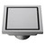 Fine Fixtures 4" Square Shower Drain | Convertible Design | Satin Nickel - DRA4SN