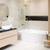 Fine Fixtures Frameless Hinged Tub Panel - 34" x 58", Satin Brass - SDH34SB