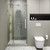 Fine Fixtures Frameless Adjustable Shower Door - 54" x 74", Polished Chrome - SDB54PC