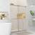 Fine Fixtures Frameless Double Sliding Shower Door - 54" x 80", Satin Nickel - SDM54SN