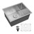 Fine Fixtures 23" x 18" x 10 1/8" - 16 Gauge Undermount Single Bowl Stainless Steel Kitchen Sink Set - S901-O