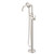 Gerber Montclare Floor Mount Tub Filler Faucet Trim Kit with Articulating Arm & Parma Handshower 1.75gpm, Polished Nickel - D300529PNT