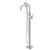 Gerber Montclare Floor Mount Tub Filler Faucet Trim Kit with Articulating Arm & Parma Handshower 1.75gpm, Chrome - D300529T