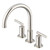 Gerber Montclare Two Handle Roman Tub Faucet Trim Kit w/out Spray, Polished Nickel - D300929PNT
